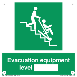 Evacuation equipment level